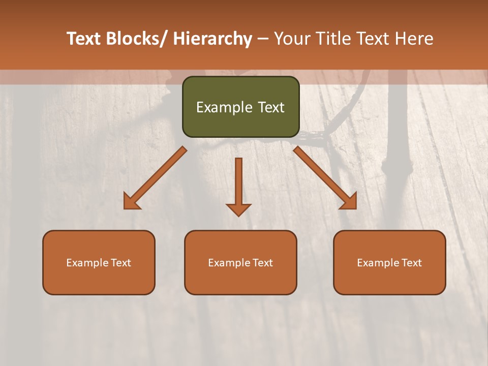 A Wooden Table With A Number On It PowerPoint Template