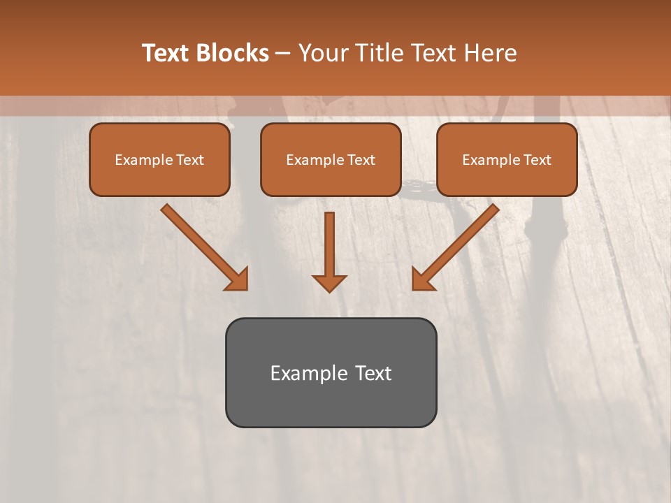 A Wooden Table With A Number On It PowerPoint Template
