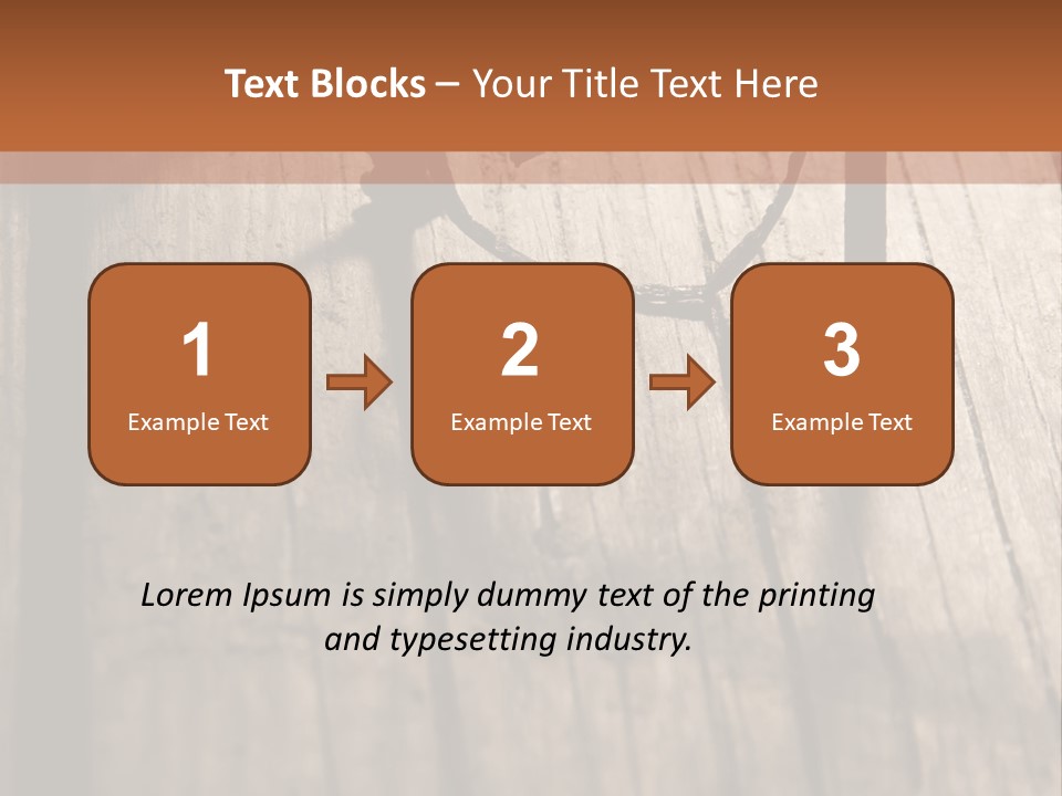 A Wooden Table With A Number On It PowerPoint Template