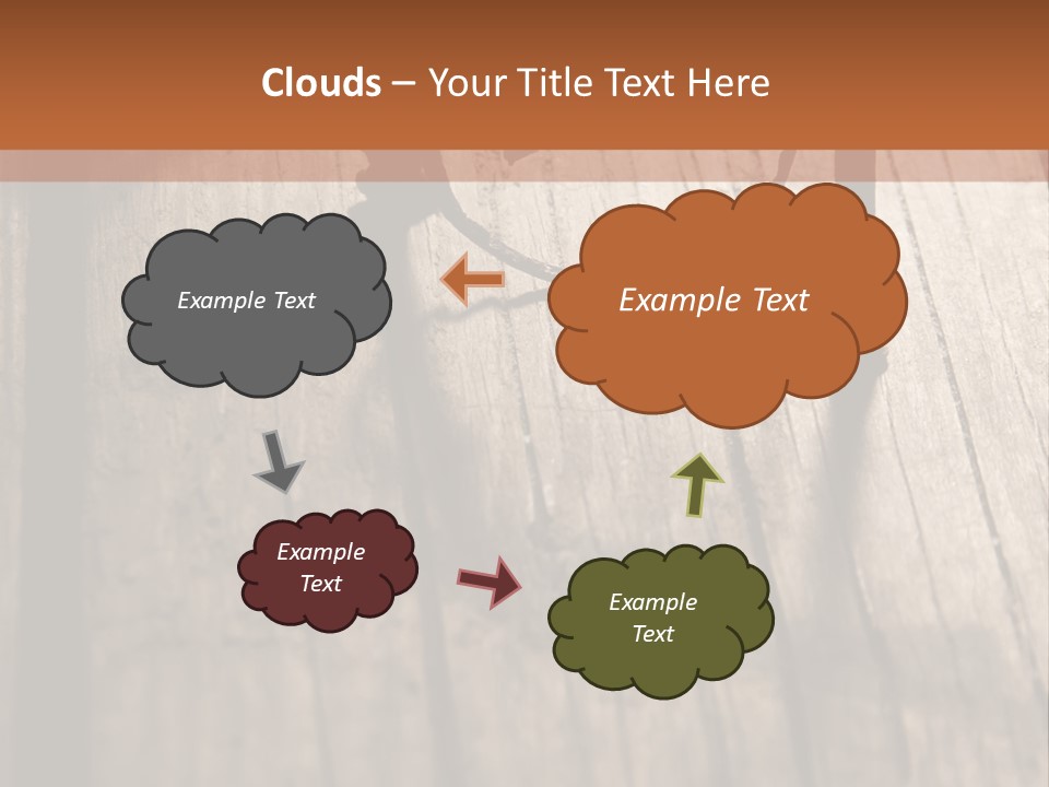 A Wooden Table With A Number On It PowerPoint Template