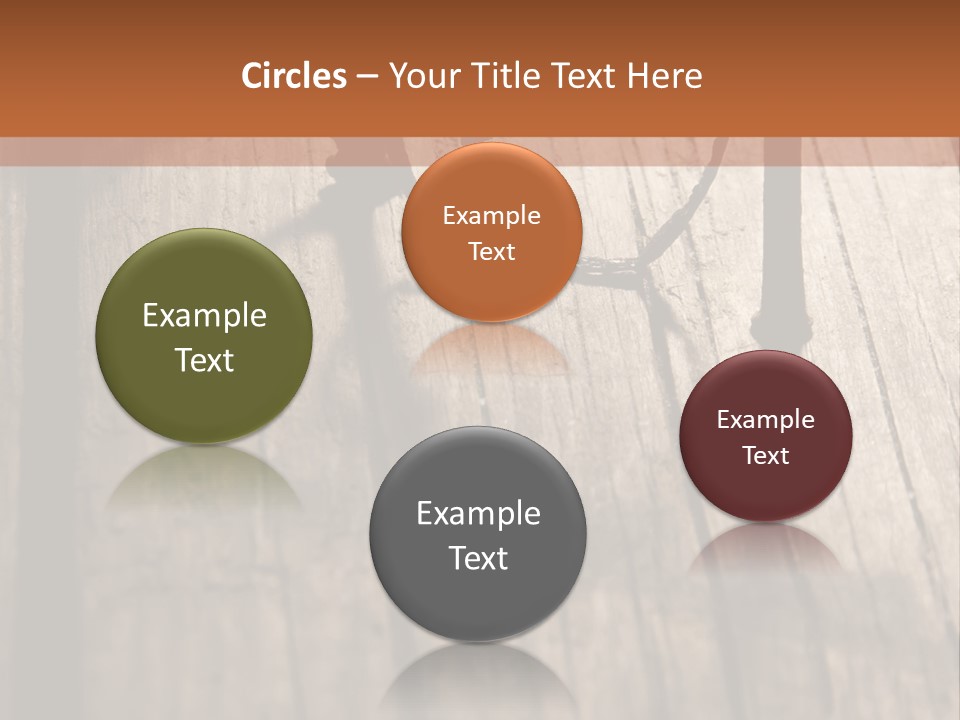 A Wooden Table With A Number On It PowerPoint Template