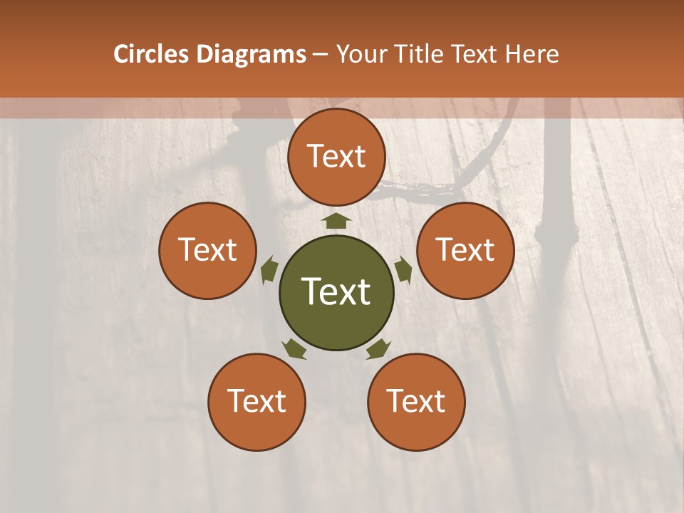 A Wooden Table With A Number On It PowerPoint Template