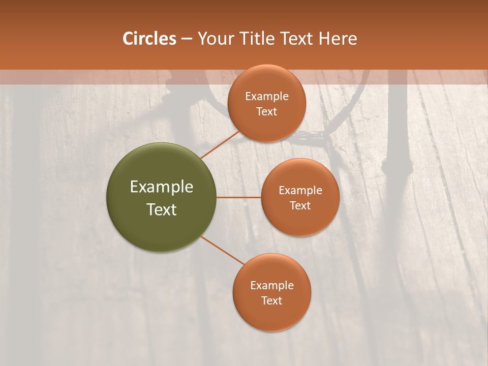 A Wooden Table With A Number On It PowerPoint Template