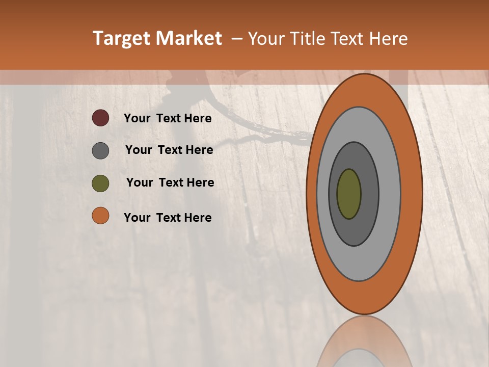 A Wooden Table With A Number On It PowerPoint Template