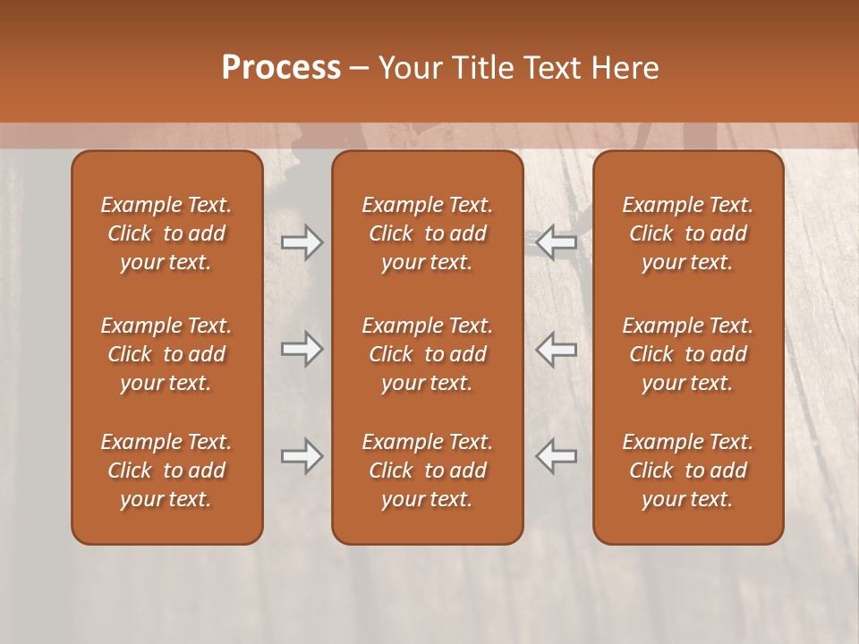 A Wooden Table With A Number On It PowerPoint Template