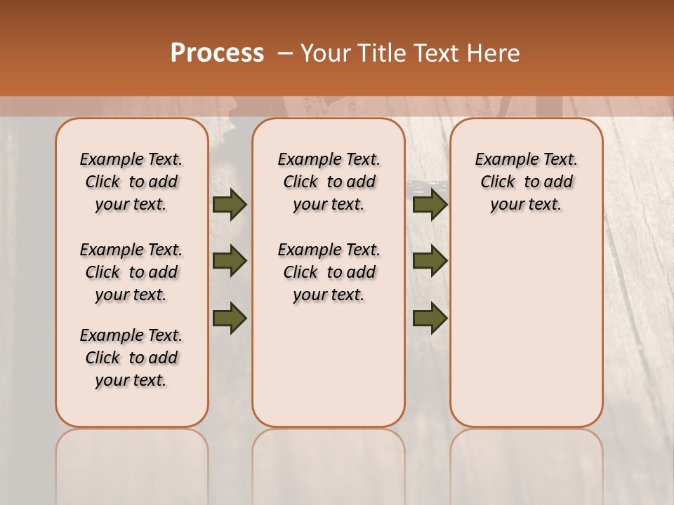 A Wooden Table With A Number On It PowerPoint Template