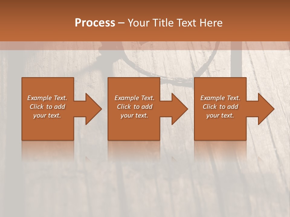 A Wooden Table With A Number On It PowerPoint Template