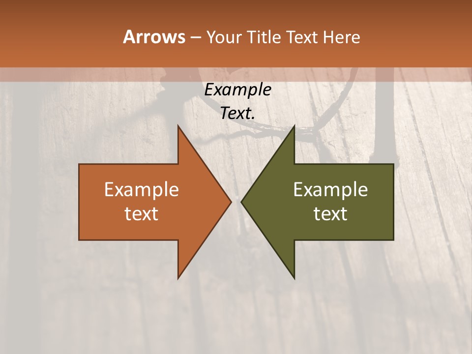 A Wooden Table With A Number On It PowerPoint Template