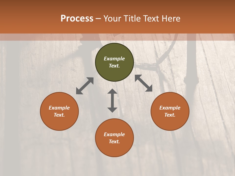 A Wooden Table With A Number On It PowerPoint Template
