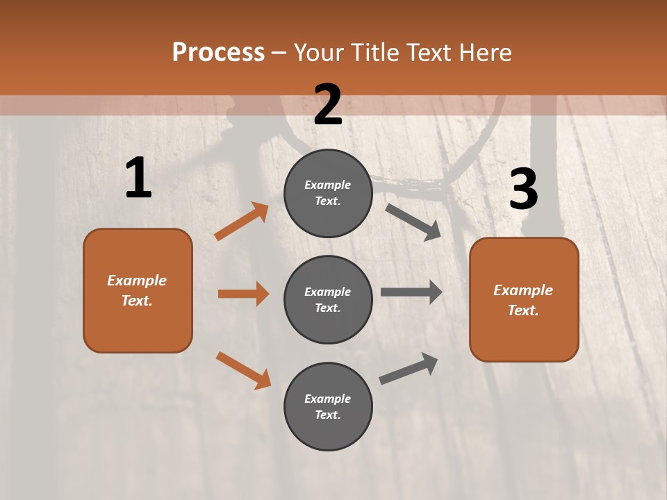 A Wooden Table With A Number On It PowerPoint Template