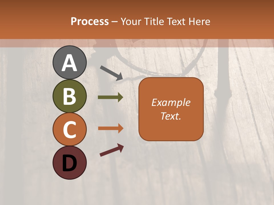 A Wooden Table With A Number On It PowerPoint Template