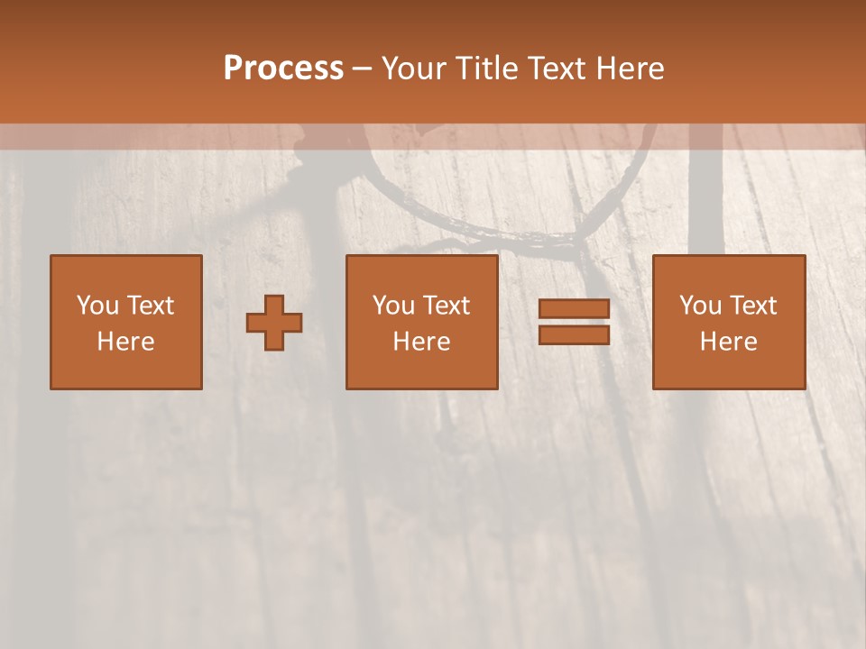 A Wooden Table With A Number On It PowerPoint Template