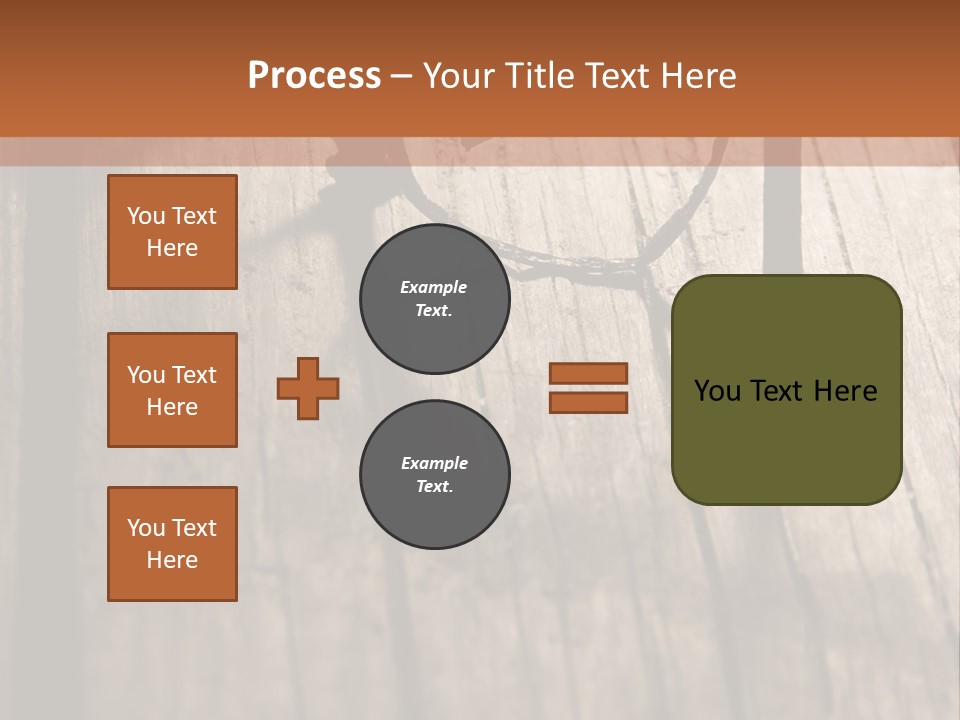 A Wooden Table With A Number On It PowerPoint Template