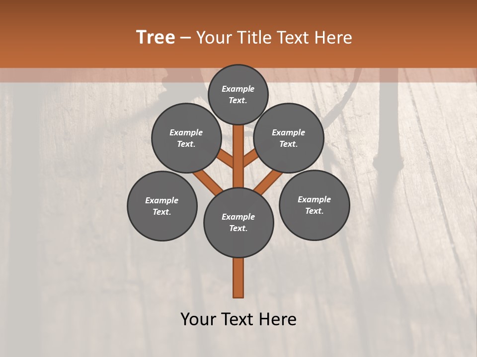 A Wooden Table With A Number On It PowerPoint Template