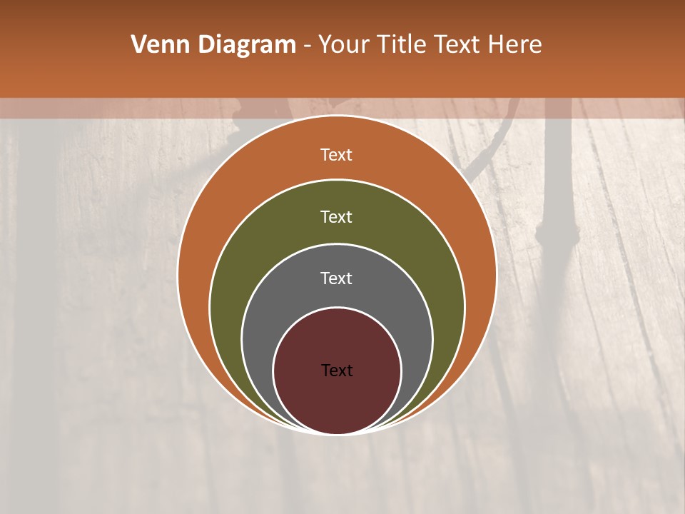 A Wooden Table With A Number On It PowerPoint Template