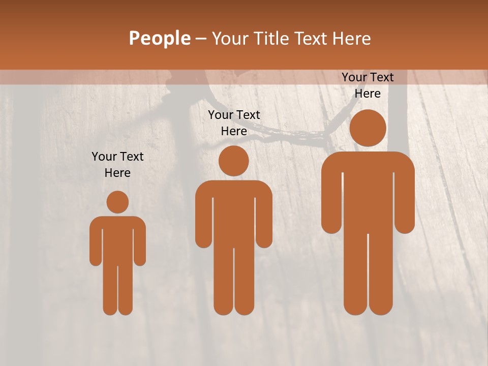 A Wooden Table With A Number On It PowerPoint Template