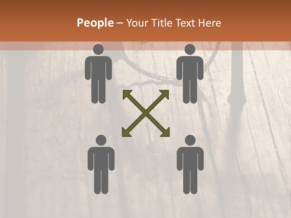 A Wooden Table With A Number On It PowerPoint Template