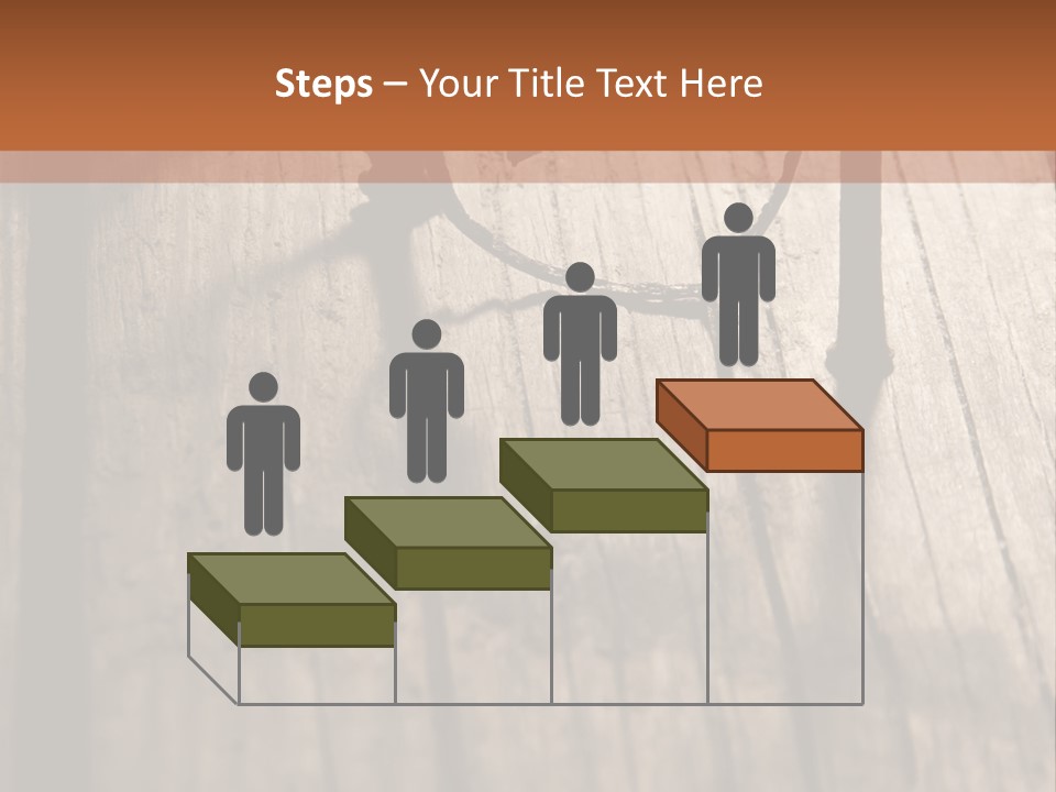 A Wooden Table With A Number On It PowerPoint Template