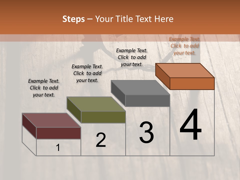 A Wooden Table With A Number On It PowerPoint Template