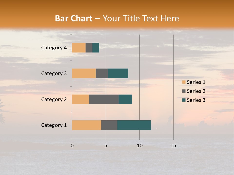 A Beautiful Sunset With Palm Trees On The Shore PowerPoint Template