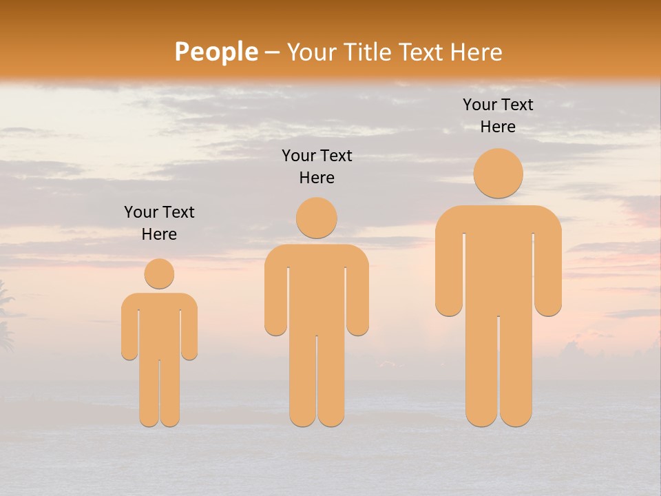 A Beautiful Sunset With Palm Trees On The Shore PowerPoint Template