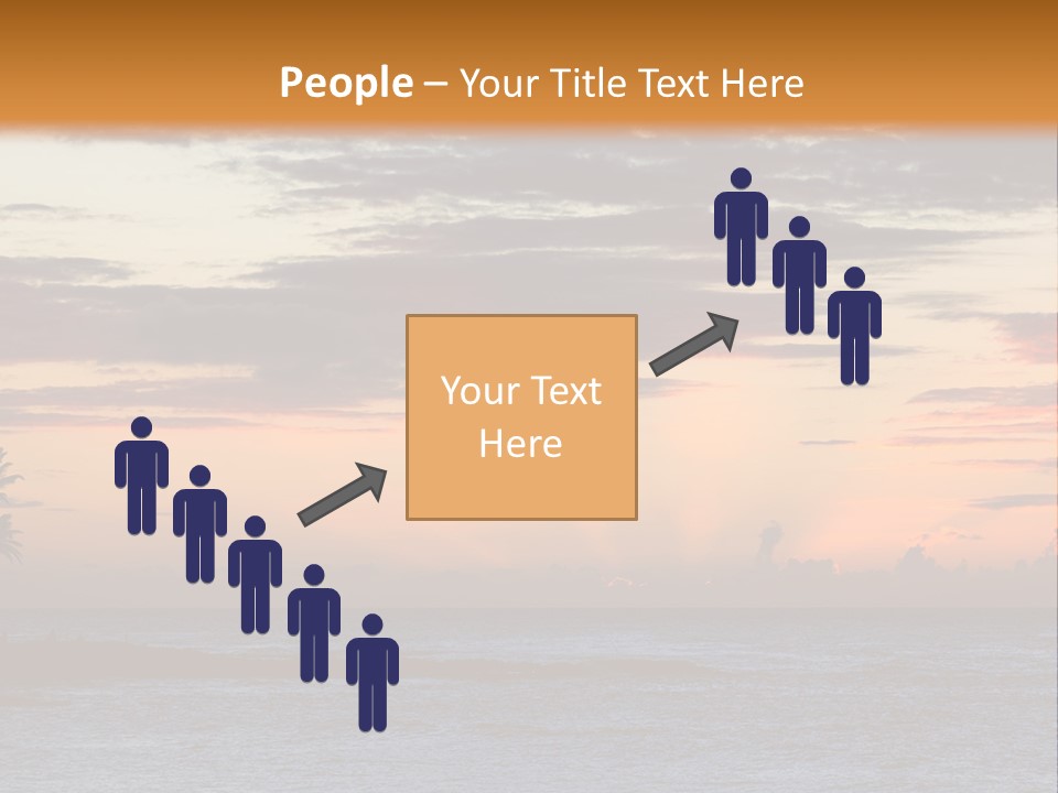 A Beautiful Sunset With Palm Trees On The Shore PowerPoint Template