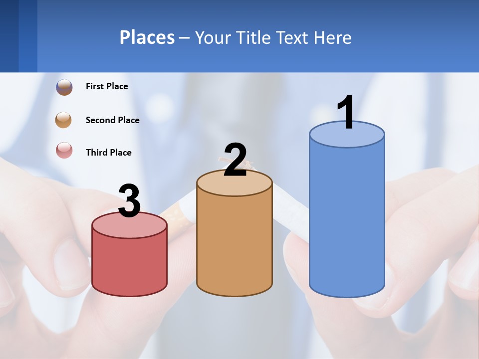 A Person Holding A Cigarette In Their Hands PowerPoint Template