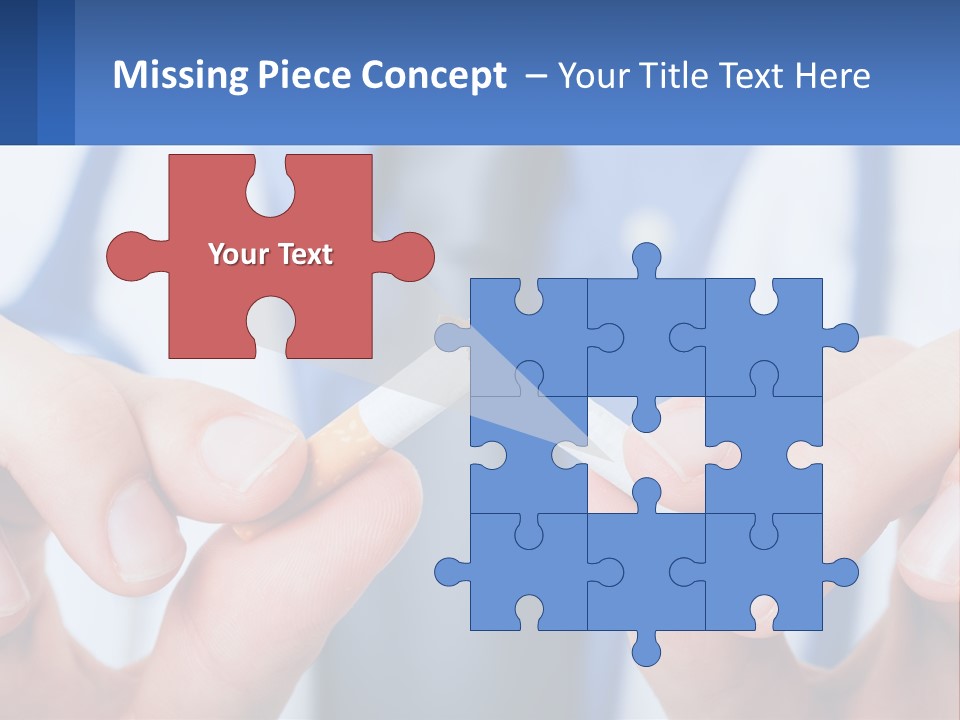 A Person Holding A Cigarette In Their Hands PowerPoint Template