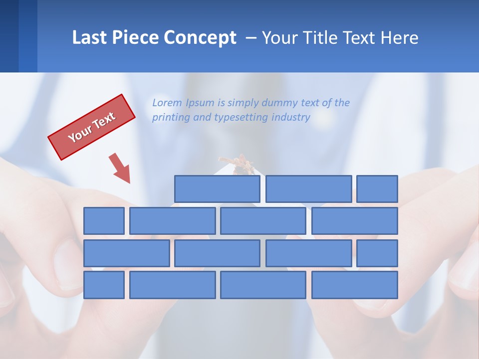 A Person Holding A Cigarette In Their Hands PowerPoint Template