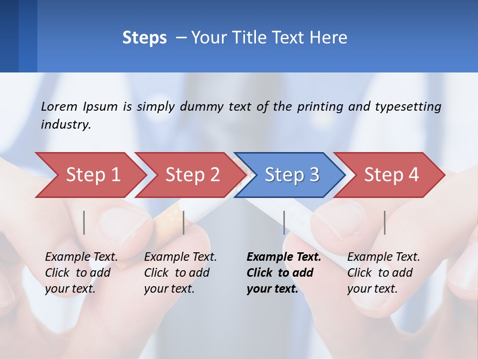 A Person Holding A Cigarette In Their Hands PowerPoint Template