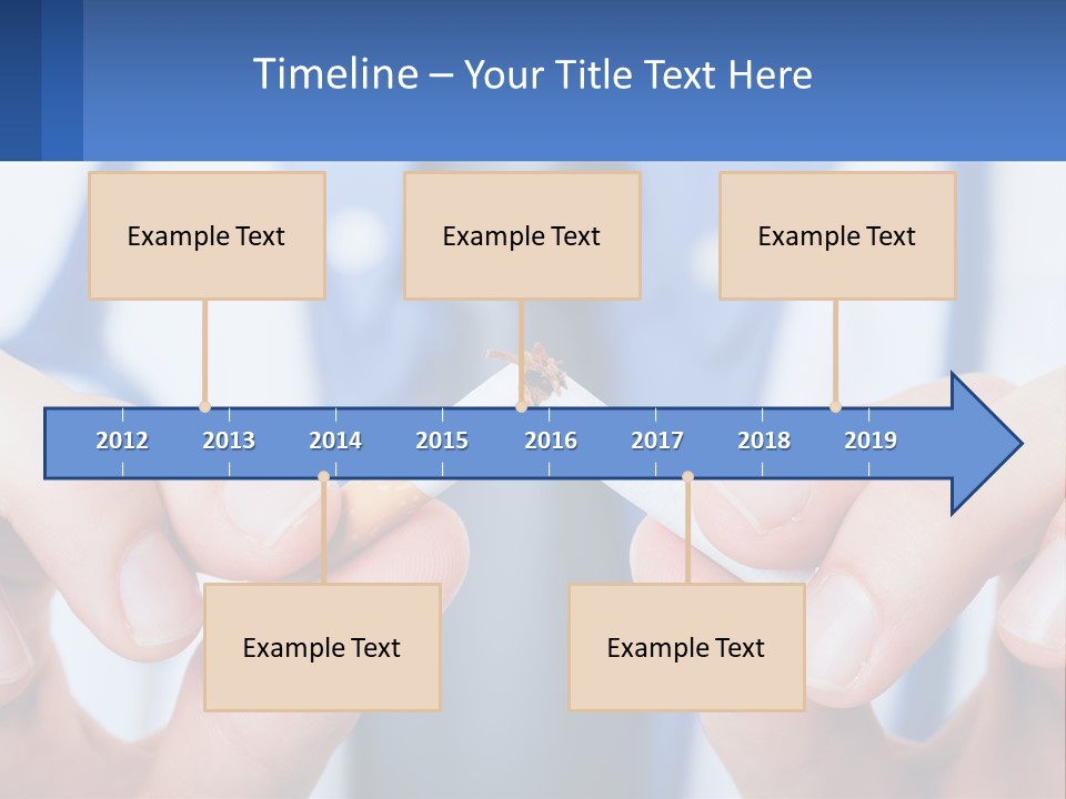 A Person Holding A Cigarette In Their Hands PowerPoint Template