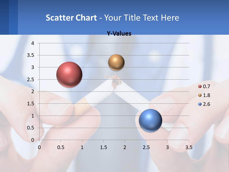 A Person Holding A Cigarette In Their Hands PowerPoint Template