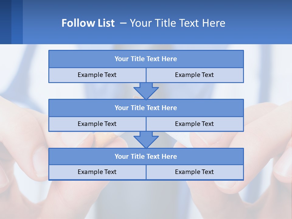 A Person Holding A Cigarette In Their Hands PowerPoint Template