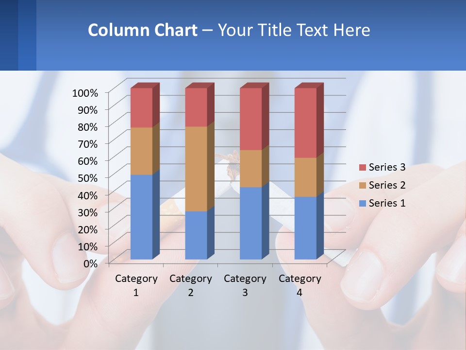 A Person Holding A Cigarette In Their Hands PowerPoint Template