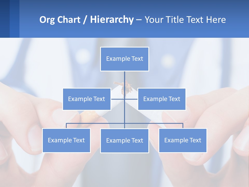 A Person Holding A Cigarette In Their Hands PowerPoint Template