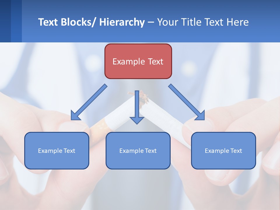 A Person Holding A Cigarette In Their Hands PowerPoint Template