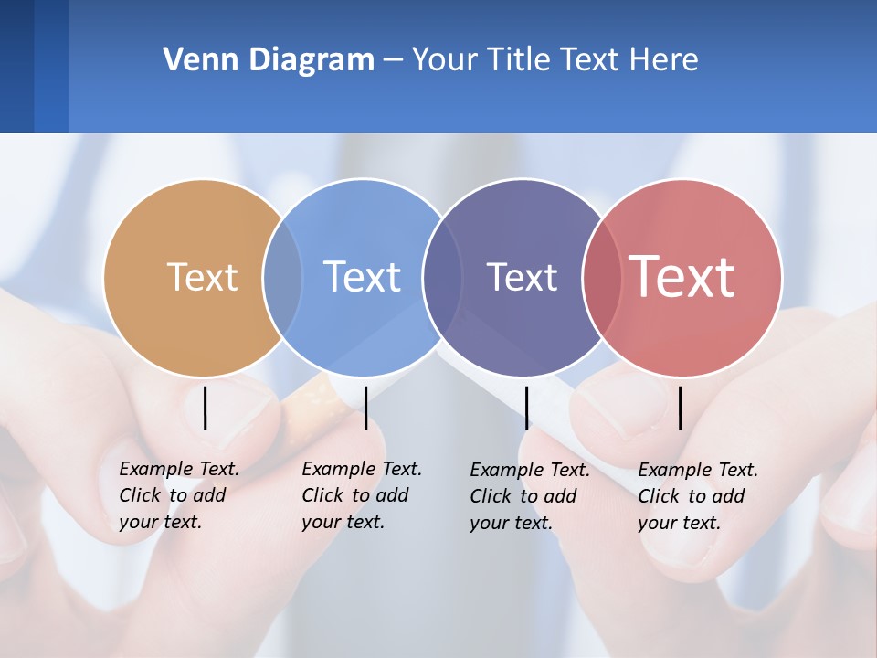 A Person Holding A Cigarette In Their Hands PowerPoint Template