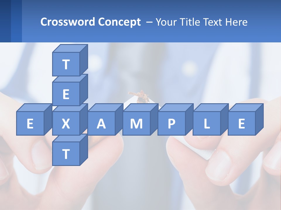 A Person Holding A Cigarette In Their Hands PowerPoint Template