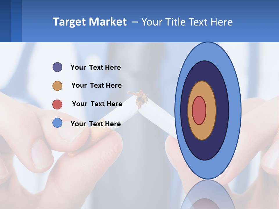 A Person Holding A Cigarette In Their Hands PowerPoint Template