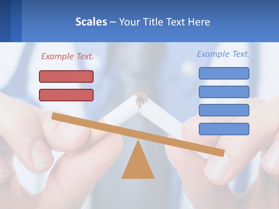 A Person Holding A Cigarette In Their Hands PowerPoint Template