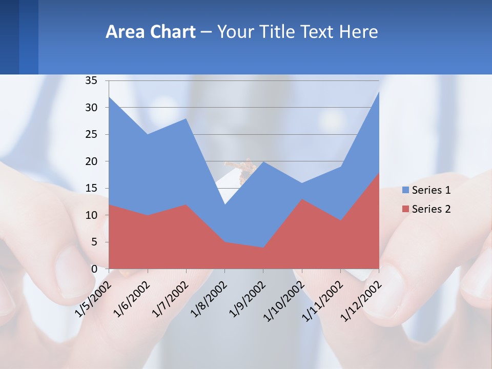 A Person Holding A Cigarette In Their Hands PowerPoint Template