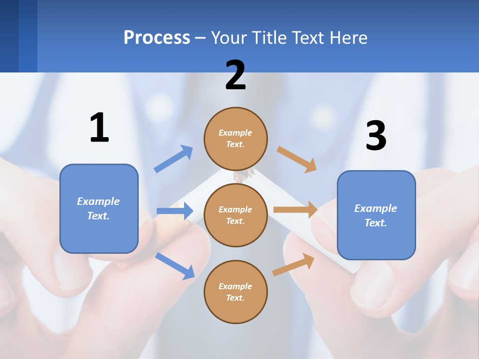 A Person Holding A Cigarette In Their Hands PowerPoint Template