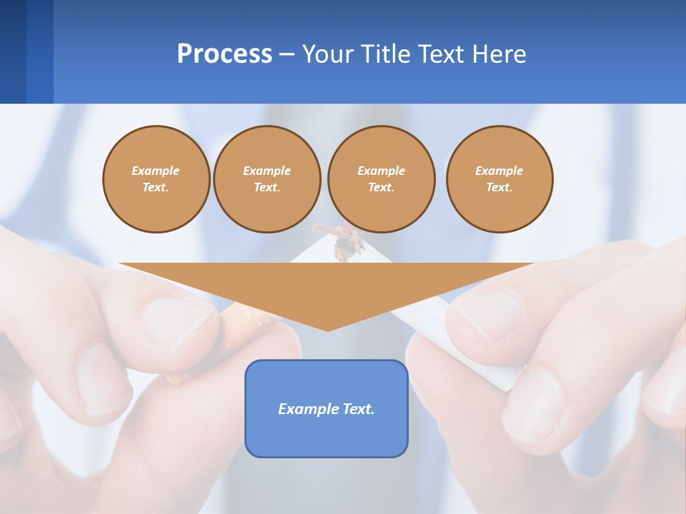 A Person Holding A Cigarette In Their Hands PowerPoint Template