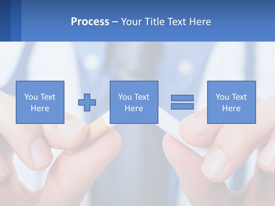 A Person Holding A Cigarette In Their Hands PowerPoint Template