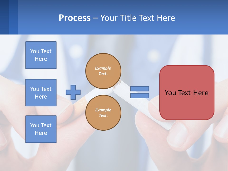 A Person Holding A Cigarette In Their Hands PowerPoint Template