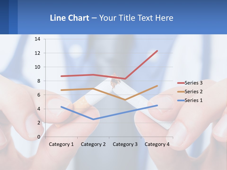 A Person Holding A Cigarette In Their Hands PowerPoint Template