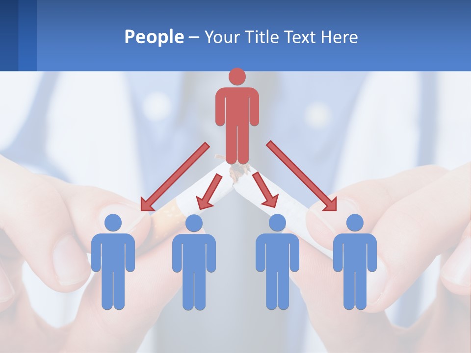 A Person Holding A Cigarette In Their Hands PowerPoint Template