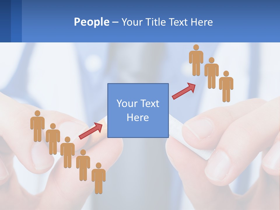 A Person Holding A Cigarette In Their Hands PowerPoint Template