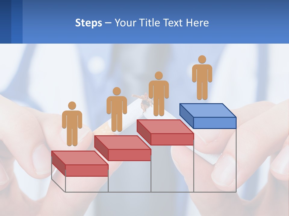 A Person Holding A Cigarette In Their Hands PowerPoint Template