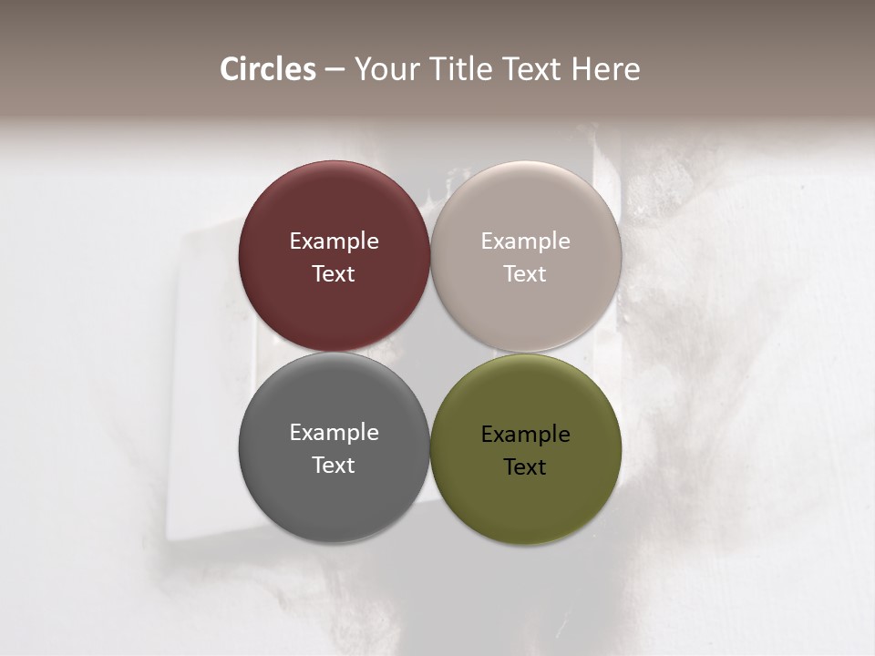 A Light Switch With Black Smoke Coming Out Of It PowerPoint Template